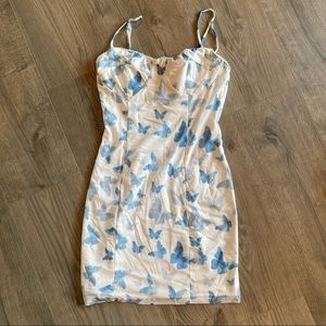 Butterfly pattern princess Polly dress